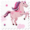Unicorn Magic, Pink - Motorised Roman Blind